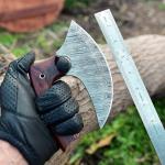 Damascus Ulu Knife: Perfect Pizza Cutter & Chef Tool