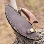 Alaskan Ulu Pizza Cutter with Belt Sheath