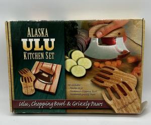 8" Ulu Chopping Bowl & 6" Knife Set