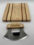 8" Ulu Chopping Bowl & 6" Knife Set