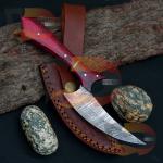 Handmade Damascus Steel Ulu Knife for Chefs