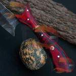 Handmade Damascus Steel Ulu Knife for Chefs