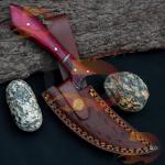 Handmade Damascus Steel Ulu Knife for Chefs