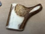 Vintage Alaska Ulu Knife with Carved Antler Handle