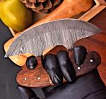 Handmade Damascus Steel Chef's Ulu Knife 1814