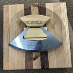 Ulu Knife with Wooden Cutting Board & Stand