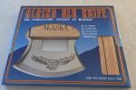 Alaska Ulu Knife with Wooden Stand and Blade