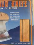 Alaska Ulu Knife with Wooden Stand and Blade