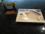 Alaska Ulu Knife with Wooden Stand