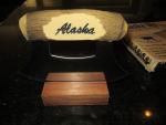 Alaska Ulu Knife with Wooden Stand