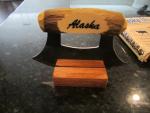 Alaska Ulu Knife with Wooden Stand