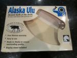 Alaska Ulu Knife with Wooden Stand