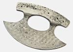 Hand Forged Damascus Steel Ulu Knife 2516
