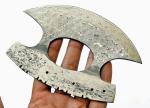 Hand Forged Damascus Steel Ulu Knife 2516