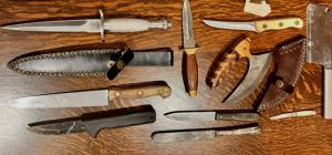 10-Piece Vintage Ulu Knife Collection
