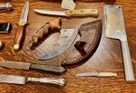 10-Piece Vintage Ulu Knife Collection