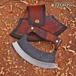Custom Hand Forged Carbon Steel Alaskan Ulu Knife