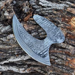 Damascus Ulu Knife - Vintage Alaskan Chef's Tool