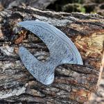 Damascus Ulu Knife - Vintage Alaskan Chef's Tool