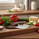 5.5" Ulu Knife with Stag Handle and Sheath