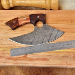 Damascus Steel Alaskan Chef's Ulu Knife