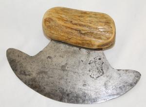 Vintage 7" Alaskan Ulu Knife with Moose Horn Handle