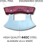 Ulu Knife & Stand - Mezzaluna Chopper & Slicer