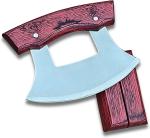 Ulu Knife & Stand - Mezzaluna Chopper & Slicer