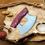 Ulu Knife & Stand - Mezzaluna Chopper & Slicer