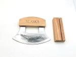 Alaska Ulu Chop Knife with Stand and Storage