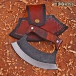 Custom Hand Forged Alaskan Ulu Knife with Sheath