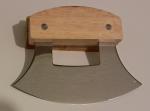 Alaska Ulu Knife with Wooden Stand