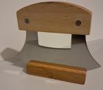 Alaska Ulu Knife with Wooden Stand