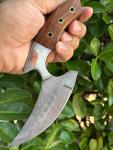 Damascus Ulu Knife - Vintage Alaskan Kitchen Tool