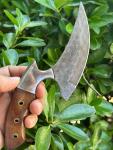Damascus Ulu Knife - Vintage Alaskan Kitchen Tool