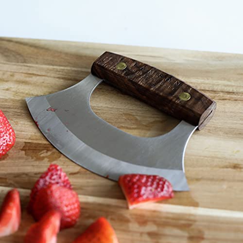 Lamson Walnut Handle Ulu Knife, 6.25