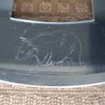 Alaska Ulu Knife with Bear Engraving