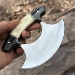 D2 Steel Vintage Alaskan Ulu Kitchen Knife