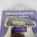 Alaskan Explorer Ulu Knife with Wood Stand