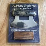 Alaskan Ulu Knife with Stand - Stainless Steel Blade