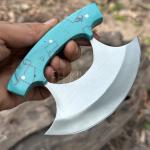 D2 Steel Vintage Alaskan Ulu Kitchen Knife