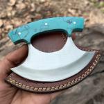 D2 Steel Vintage Alaskan Ulu Kitchen Knife