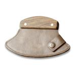 World Orphans Ulu Knife with Genuine Leather Sheath - Made in Alaska Rocker/Mezzaluna Knife with Guatemalan Leather Sheath