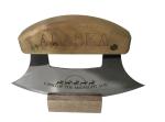 Alaska Birch Ulu Knife with Wood Stand Set