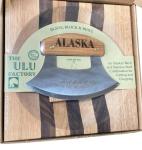 Alaska Birch Ulu Knife with Wood Stand Set