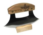 Alaska Birch Ulu Knife with Wood Stand