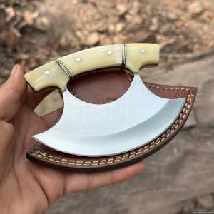 D2 Steel Vintage Alaskan Ulu Kitchen Knife