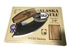 Alaska Birch Ulu Knife with Wood Stand