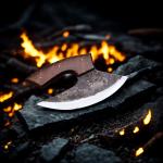 D2 Steel Alaskan ULU Knife with Wood Handle