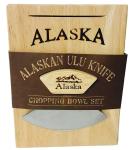 Ulu Knife with Chopping Bowl Set